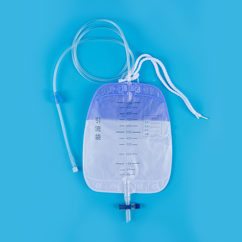 SM7025 1000ml Deluxe Urine Bag with Wing-Type Swivel Connector
