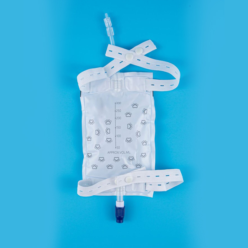 300ml Screw Valve Luer Connector Pet Urine Bag