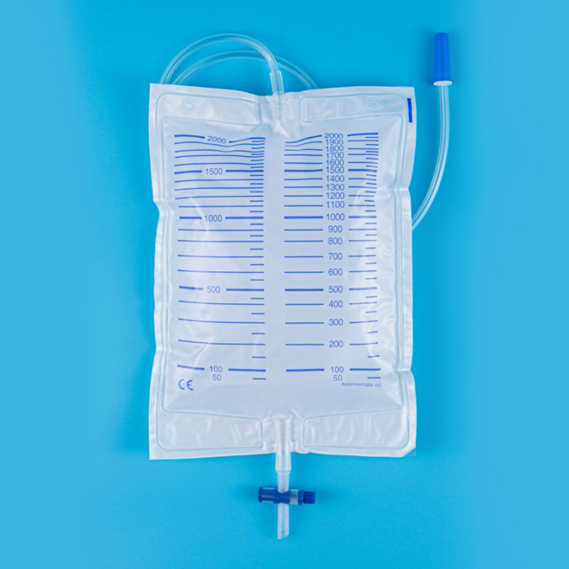 SM7011 Cross Valve Ordinary Urine Bag Milky White Bottom Film Version