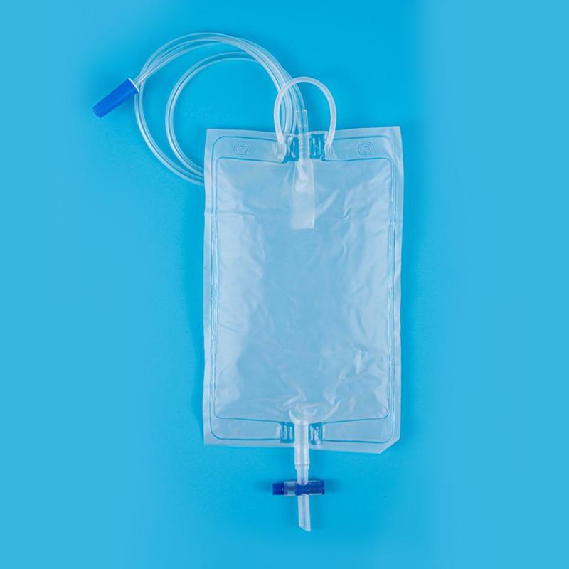 With Hanging Rope Ring Blank Cross Valve Ordinary Urine Bag